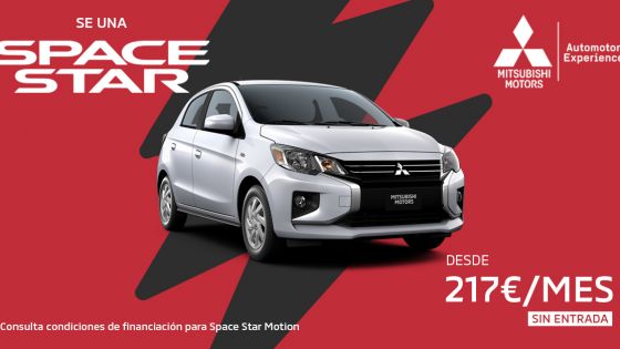 Mitsubishi Space Star desde 217€/mes